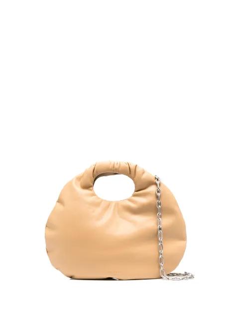 Egg leather tote bag by LOW CLASSIC