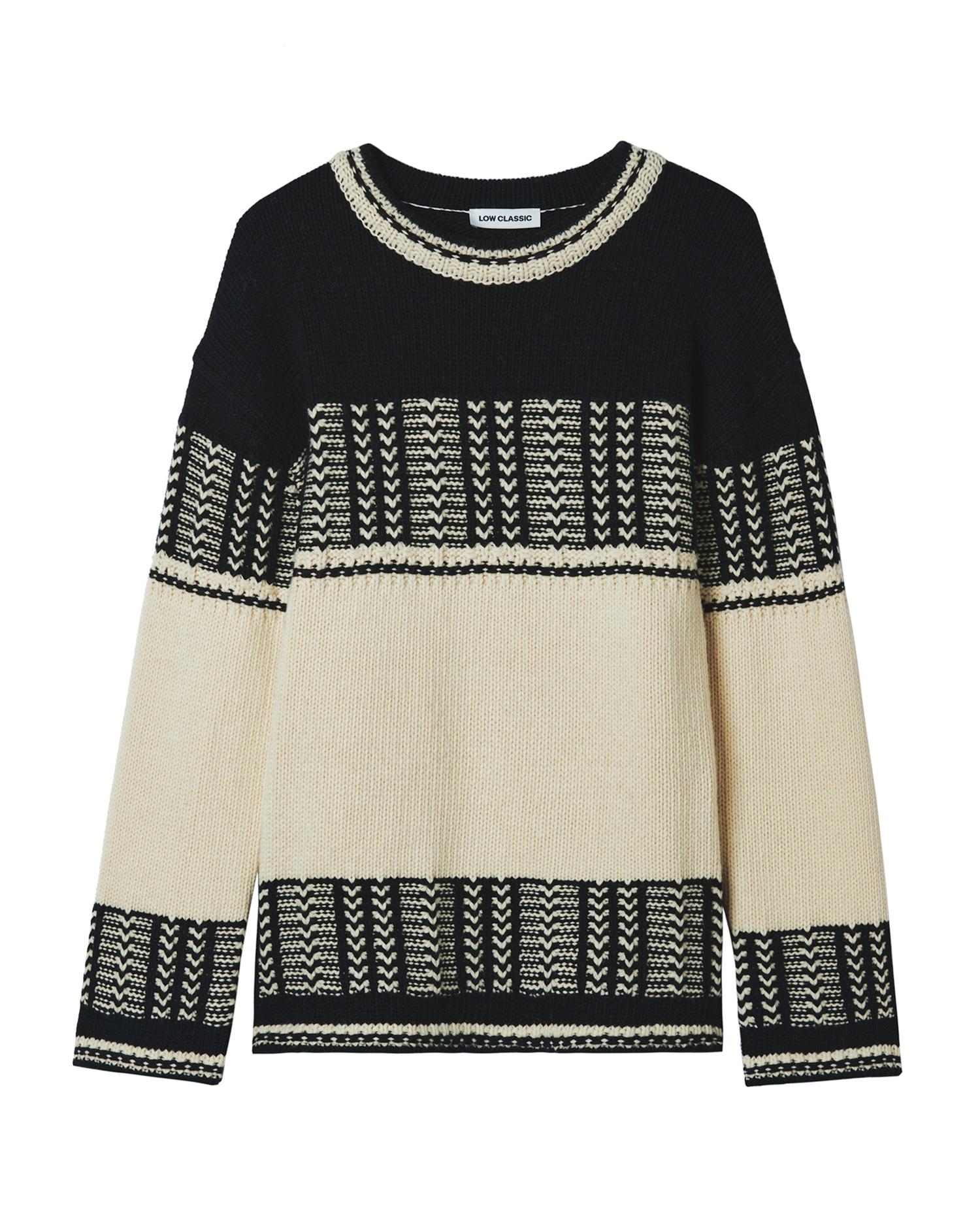 Patterned sweater by LOW CLASSIC