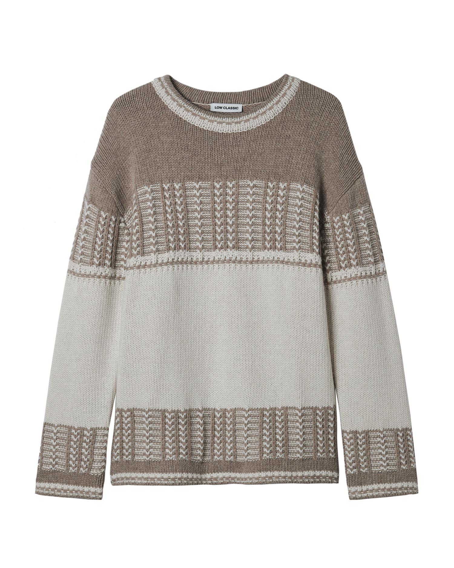 Patterned sweater by LOW CLASSIC