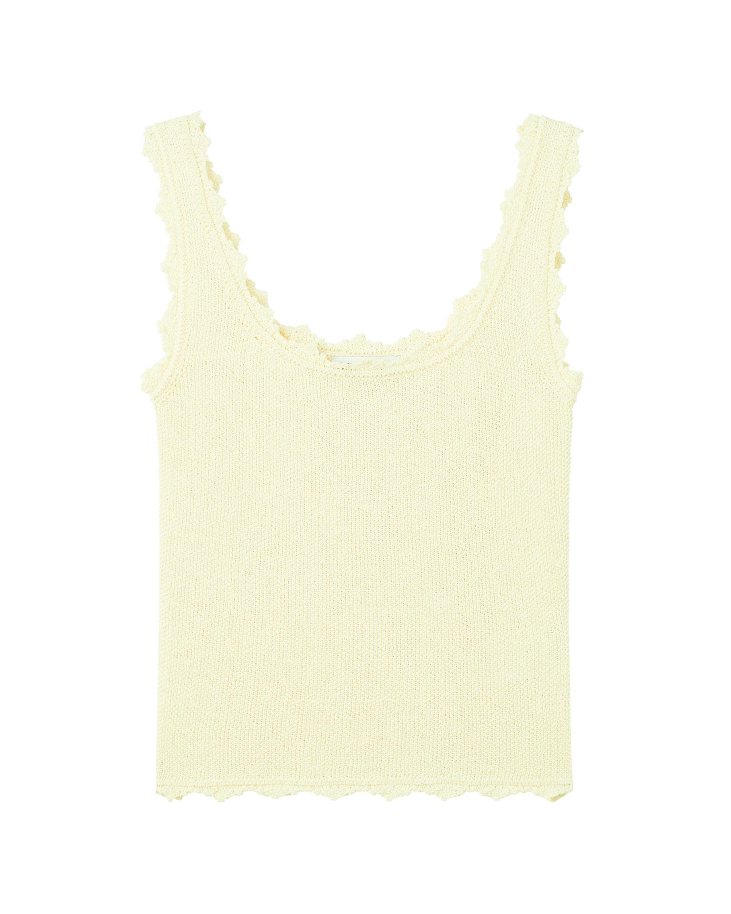 Scalloped tank top by LOW CLASSIC