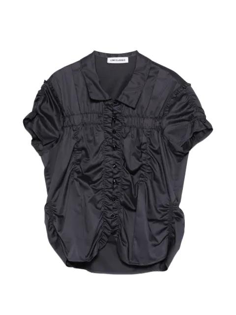 Wrinkle drapped buttoned blouse by LOW CLASSIC
