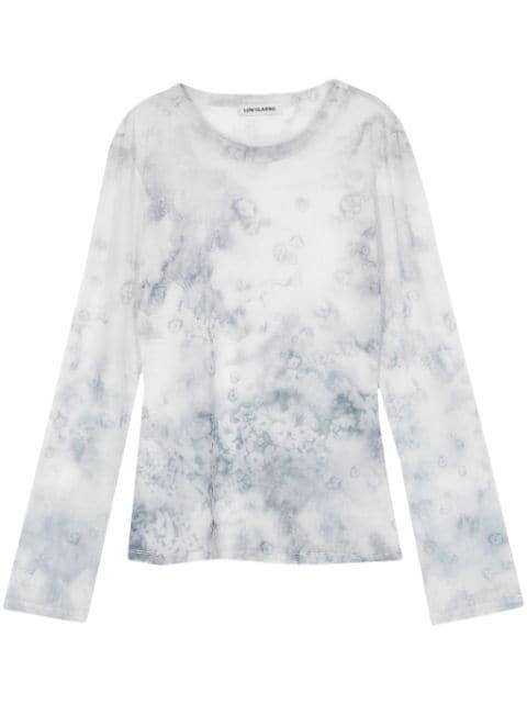abstract pattern-print top by LOW CLASSIC