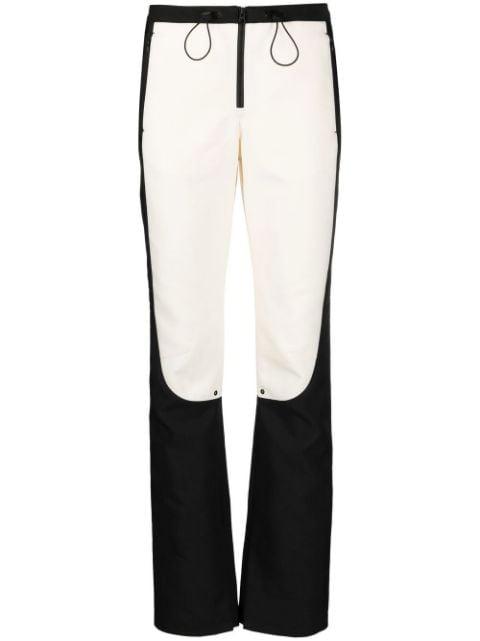 colour-block trousers by LOW CLASSIC