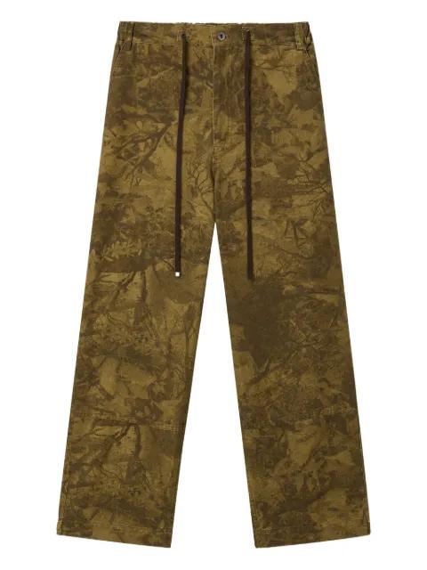 drawstring camouflage trousers by LOW CLASSIC