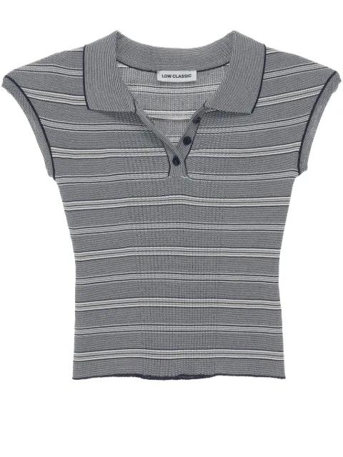 knitted polo shirt by LOW CLASSIC