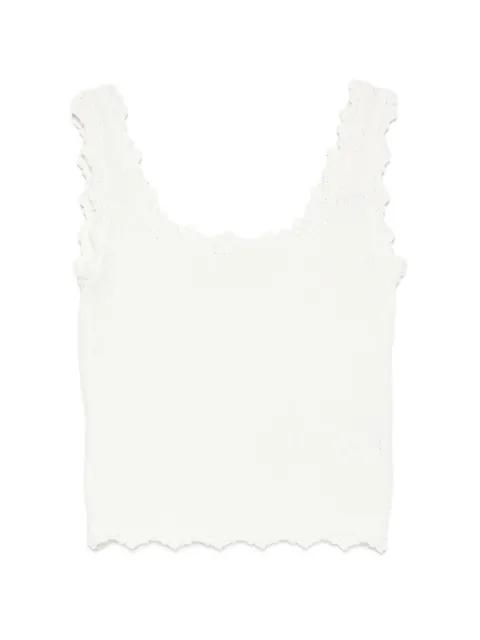 lace sleeveless top by LOW CLASSIC