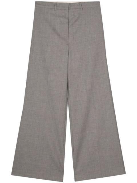 mélange wide-leg trousers by LOW CLASSIC