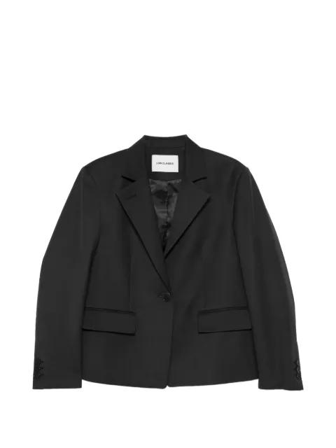 notched-lapel button-fastening blazer by LOW CLASSIC
