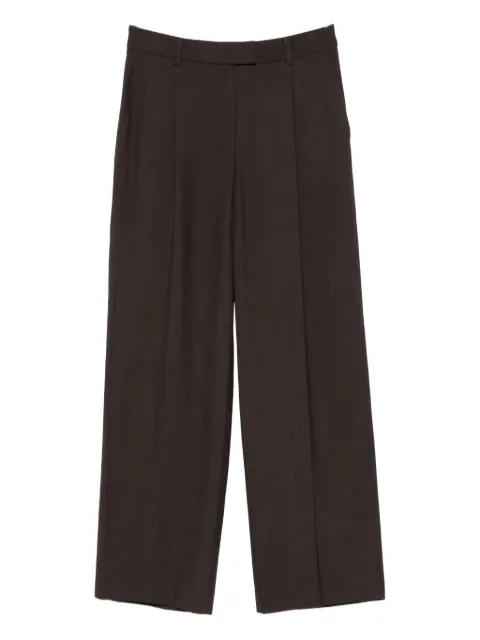 pleated-front trousers by LOW CLASSIC