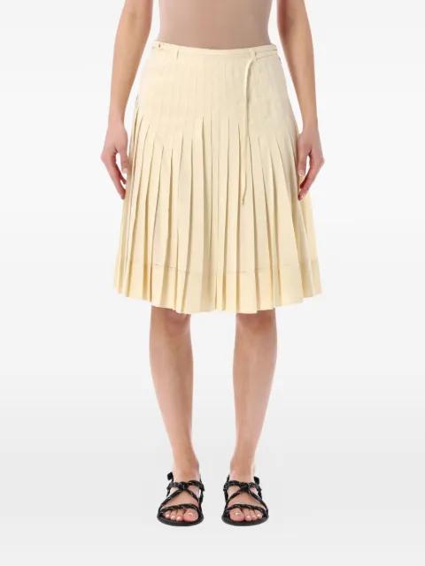 pleated midi skirt by LOW CLASSIC