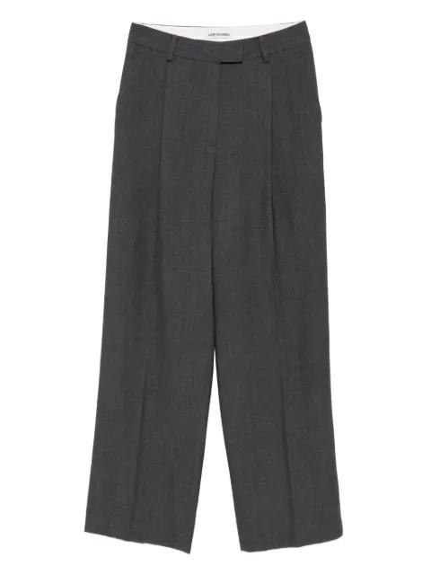 pleated tailored trousers by LOW CLASSIC