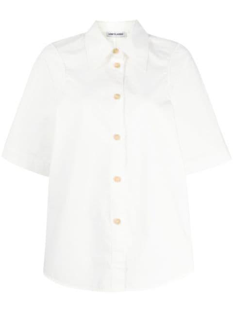 pointed-collar cotton shirt by LOW CLASSIC