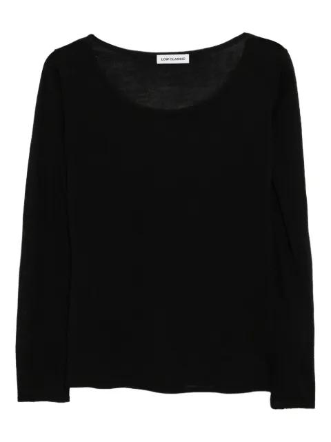 round neck knitted top by LOW CLASSIC
