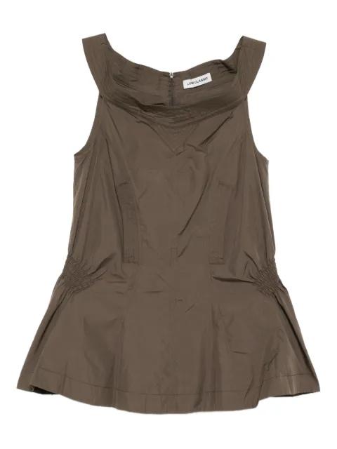 shirred blouse top by LOW CLASSIC