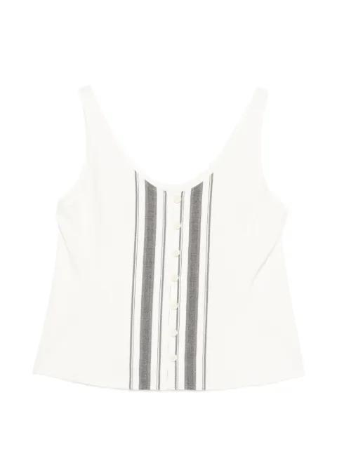 striped button top by LOW CLASSIC