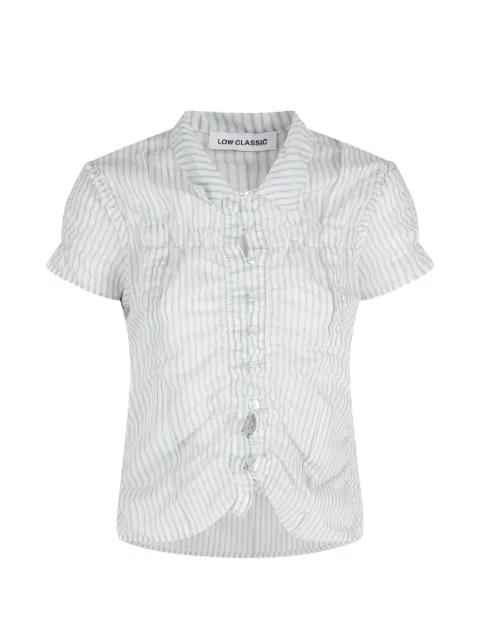 striped short-sleeve shirt by LOW CLASSIC