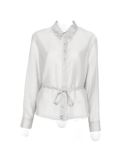tie-waist shirt by LOW CLASSIC
