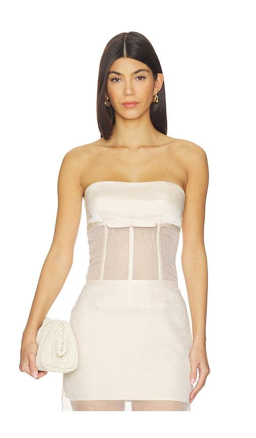 LPA Cara Strapless Corset in Nude by LPA