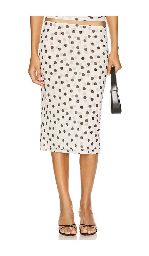 LPA Carla Skirt in White,Black by LPA
