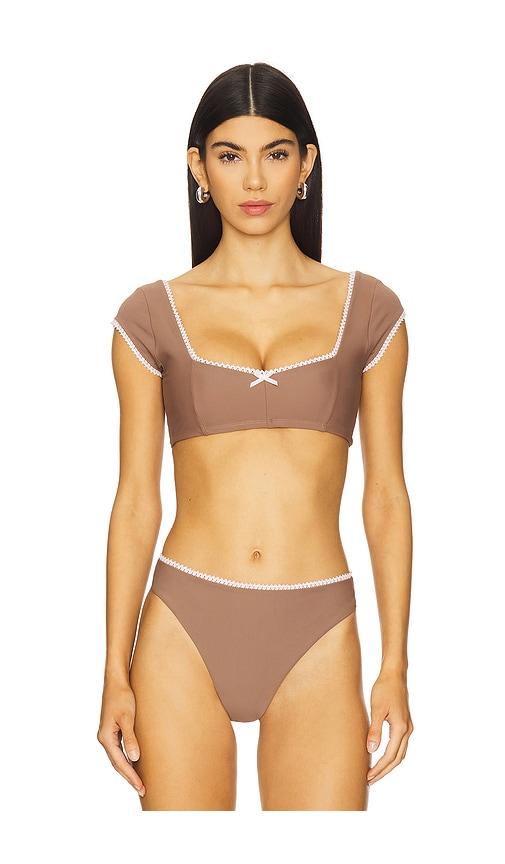 LPA Drizella Top in Brown by LPA