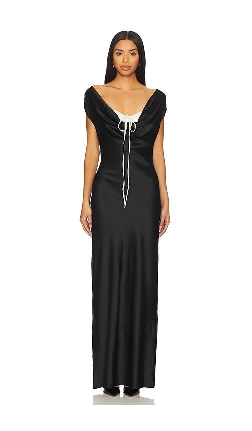 LPA Elora Gown in Black,White by LPA