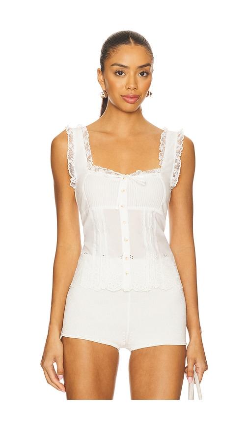 LPA Janelle Top in White by LPA