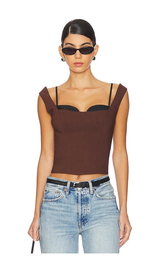LPA Kenley Top in Brown by LPA