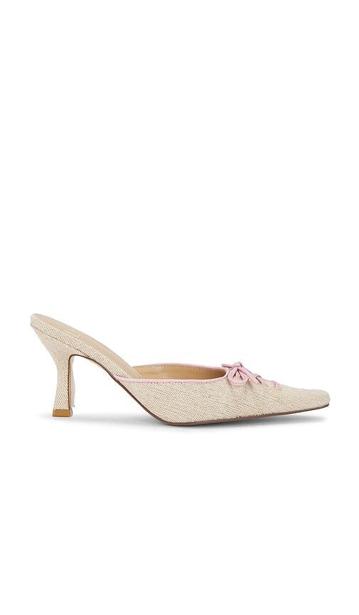 LPA Lace Up Mule in Natural by LPA LPA Lace Up Mule in Natural by LPA