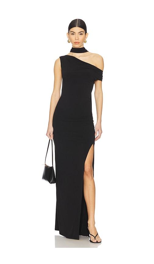 LPA Lia Maxi Dress in Black by LPA