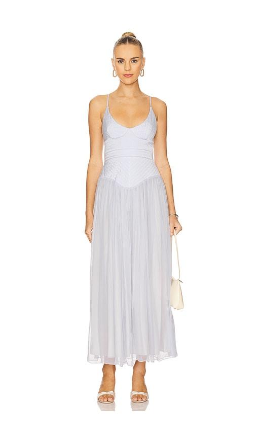 LPA Odette Midi Dress in Baby Blue by LPA