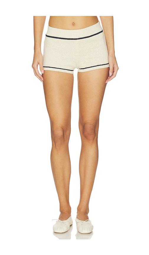 LPA Rindie Mini Short in Cream by LPA