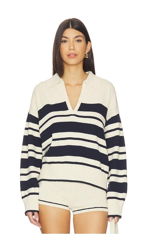 LPA Rindie Stripe Sweater in Cream by LPA