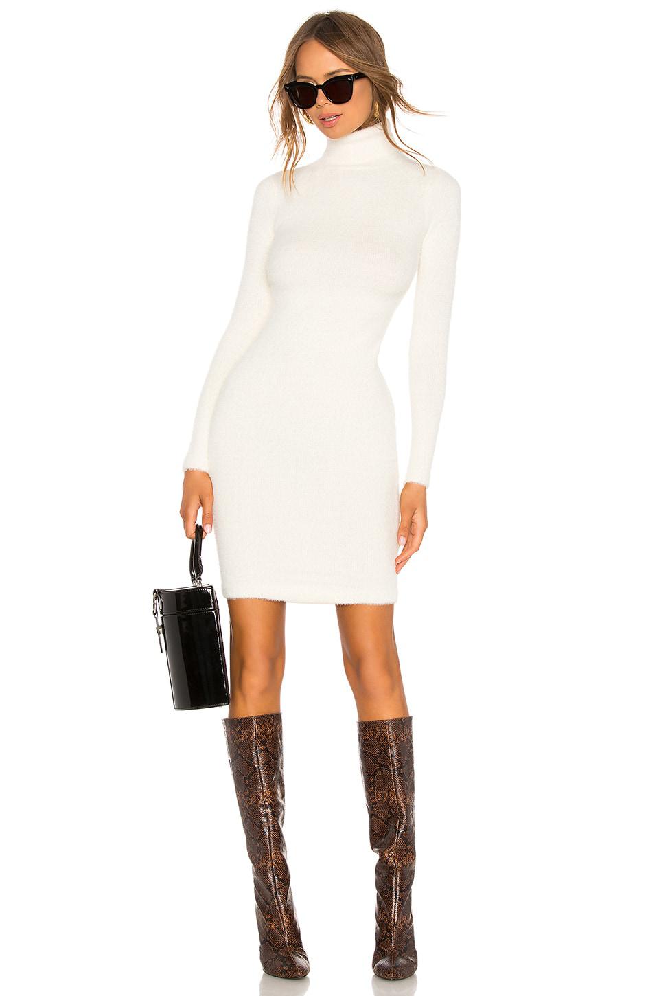 LPA Surrey Sweater Dress in Ivory by LPA