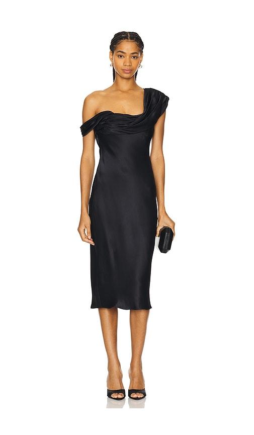 LPA Vania Midi Dress in Black by LPA