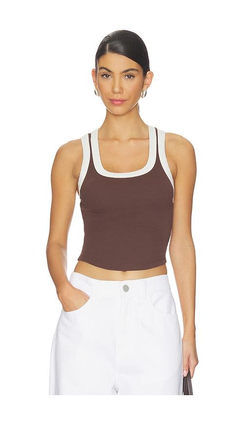 LSPACE Ash Tank in Brown,White by LSPACE