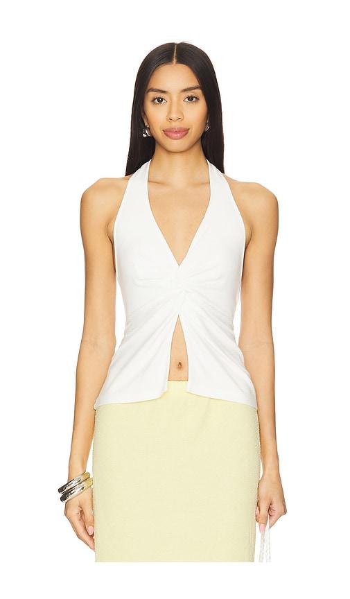 LSPACE Callie Halter Top in White by LSPACE