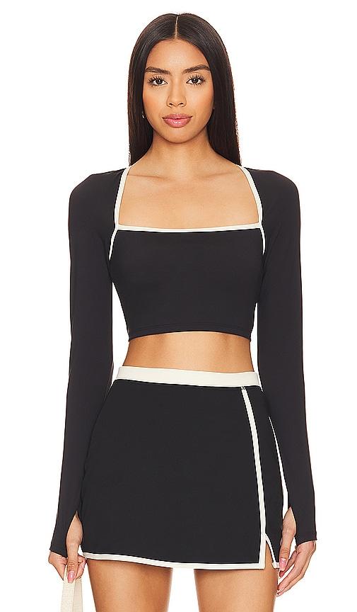LSPACE Campbell Top in Black by LSPACE