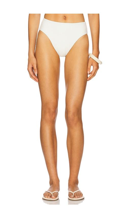 LSPACE Eco Ocean Rib Savannah Bikini Bottom in Cream by LSPACE