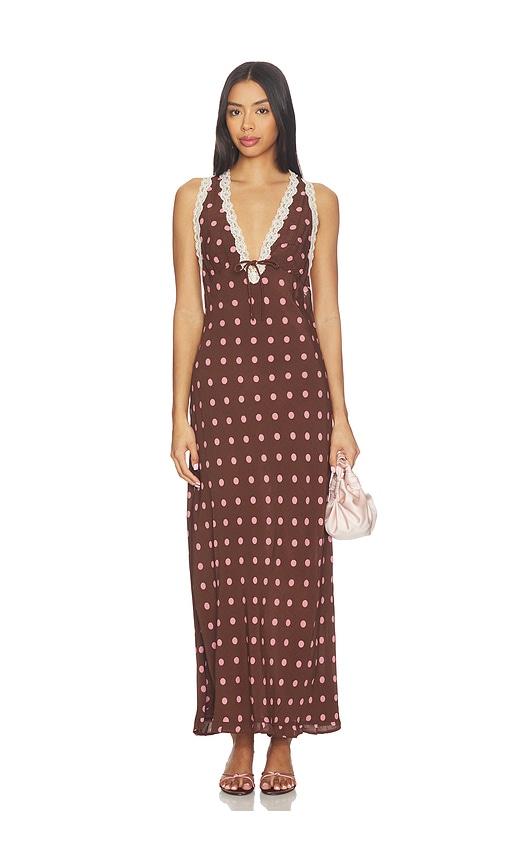 LSPACE Eyes On You Maxi Dress in Brown by LSPACE