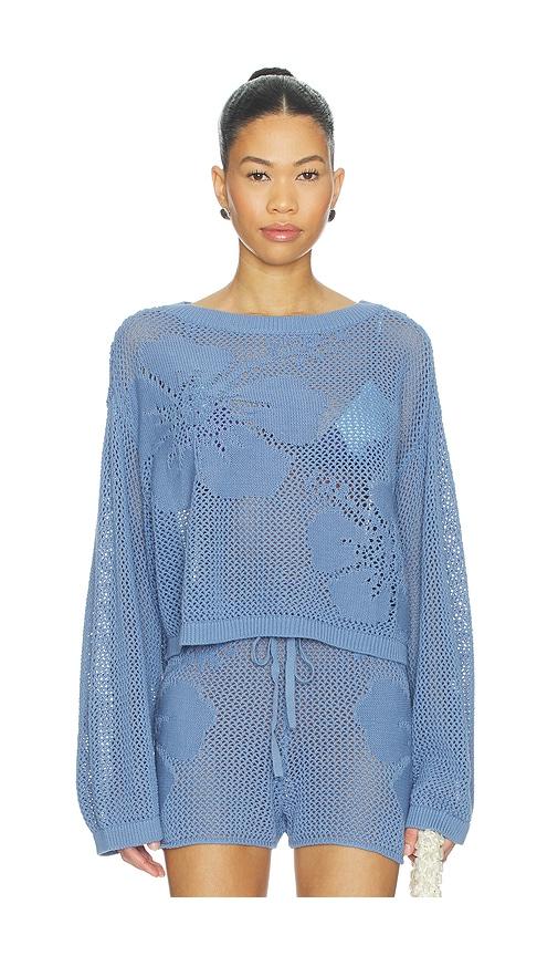 LSPACE Island Time Sweater in Blue by LSPACE