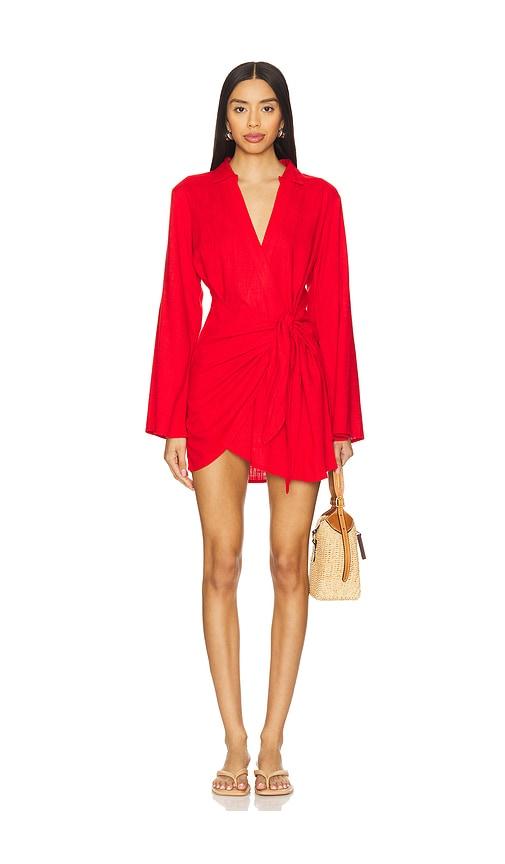 LSPACE Las Palmas Dress in Red by LSPACE