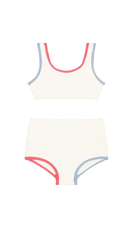 LSPACE Little L Kids Mini Me Set in Cream by LSPACE
