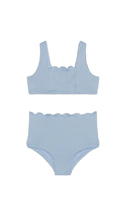 LSPACE Little L Kids Seashell Swirl Set in Blue by LSPACE