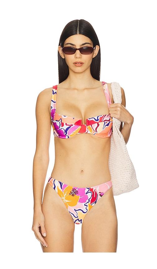 LSPACE Mako x Aloha Bikini Top in Peach by LSPACE