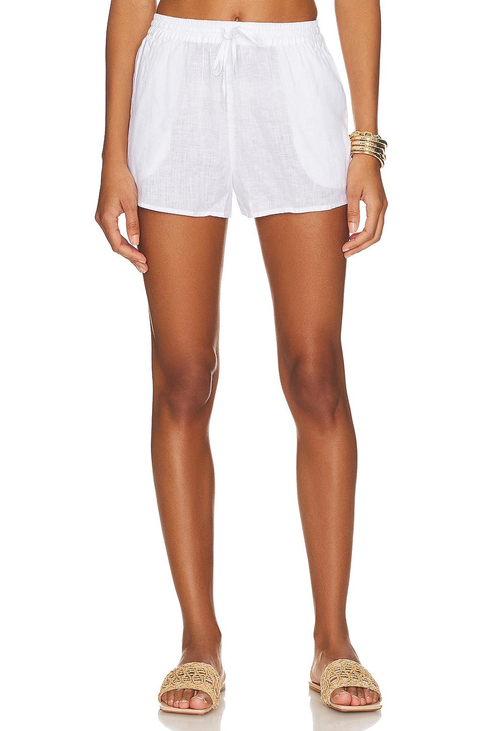 LSPACE Rio Short in White by LSPACE
