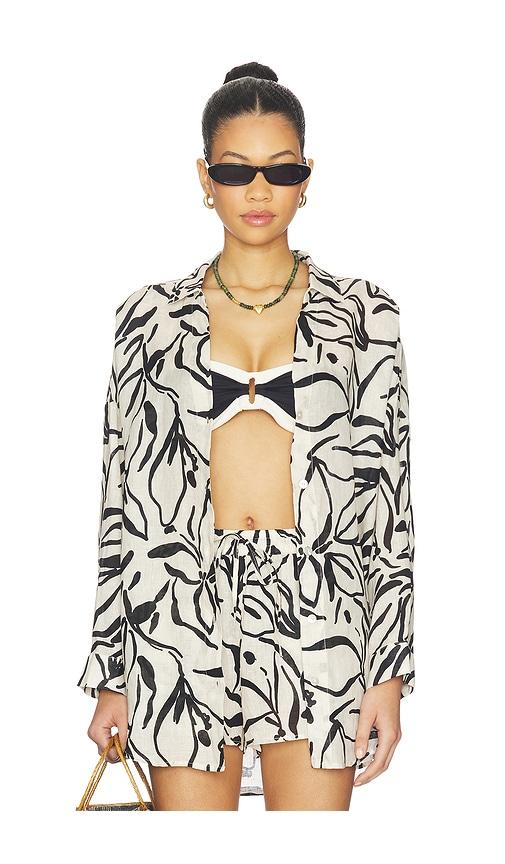 LSPACE Rio Tunic Top in Black,White by LSPACE
