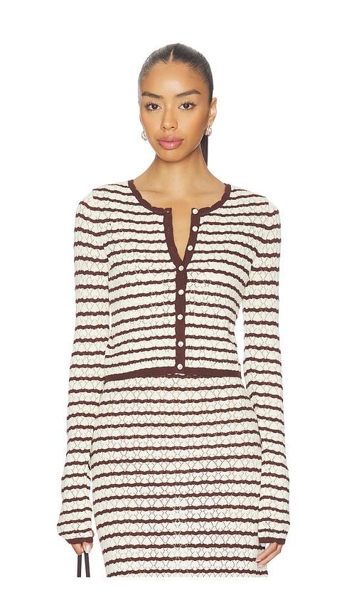 LSPACE Rosalie Cardigan in Brown by LSPACE