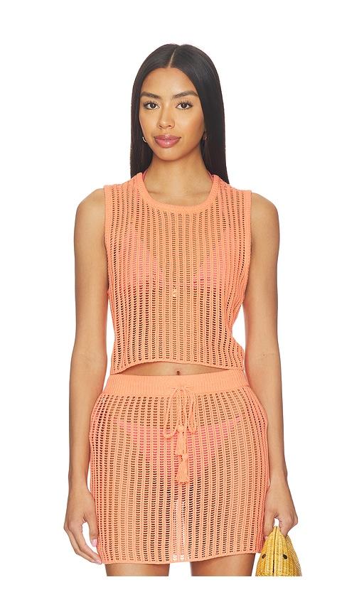 LSPACE Sander Top in Coral by LSPACE