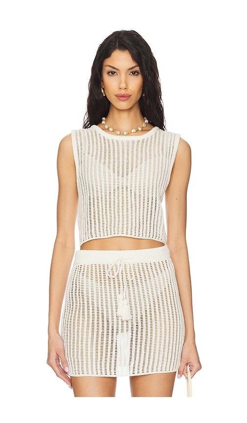 LSPACE Sander Top in Cream by LSPACE
