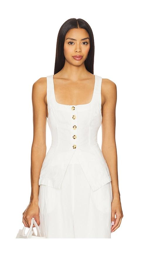 LSPACE Sofie Vest in White by LSPACE
